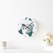 Flat Earth Map, Azimuthal Equidistant Map Zetetic Ronde Klok (Huis)