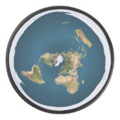 Flat Earth Map door US Geological Survey Hockey Puck (Voorkant)