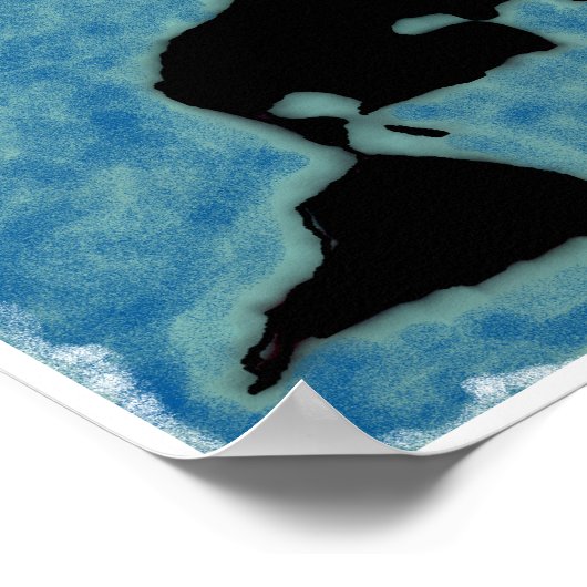 Flat Earth Map Poster (Hoek)