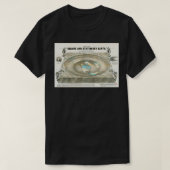 Flat Earth Map Science Denial T-shirt (Design voorkant)