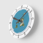 Flat Earth Medium Size Wall Clock Ronde Klok (Hoek)