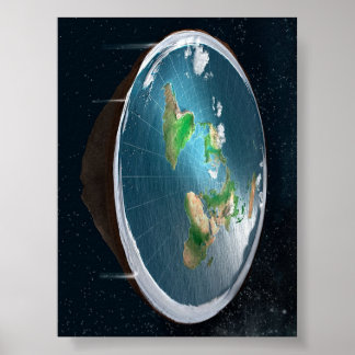 Flat Earth Model Poster
