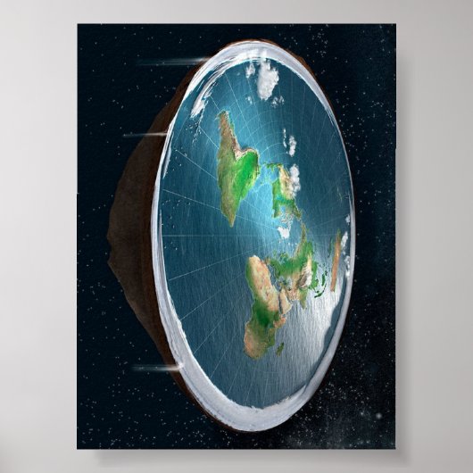 Flat Earth Model Poster (Voorkant)