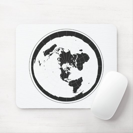 Flat Earth Mousepad Muismat (Met muis)