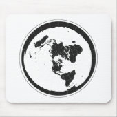 Flat Earth Mousepad Muismat (Voorkant)