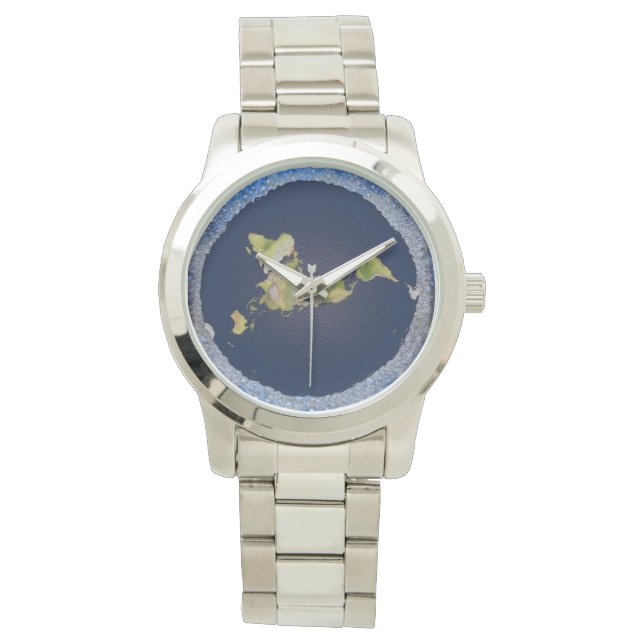 Flat Earth Muur van Ice Watch Horloge (Voorkant)