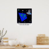 Flat Earth & No Global Warming Poster (Keuken)