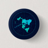 Flat Earth Pin Ronde Button 3,2 Cm (Voorkant)