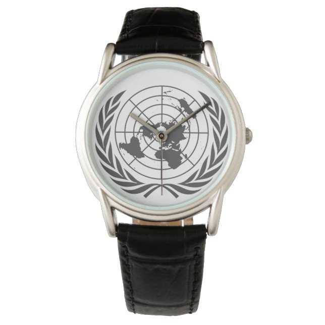 Flat Earth polshorloge Horloge (Voorkant)