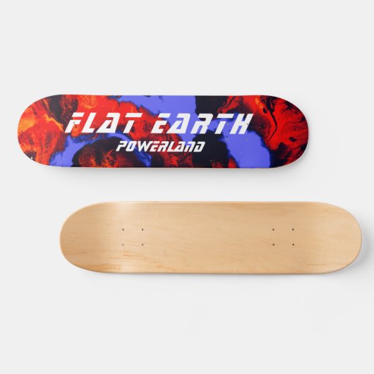 FLAT EARTH POWERLAND SCHAATS DECT PERSOONLIJK SKATEBOARD (Horizontaal)