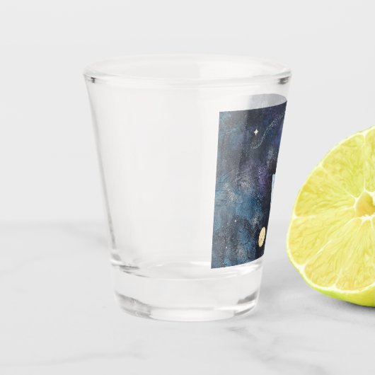 Flat Earth Shot Glass Glas (Links)