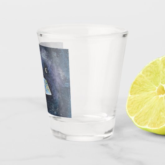 Flat Earth Shot Glass Glas (Rechts)