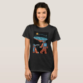Flat Earth Society as a compracy Theory T-shirt (Voorkant volledig)