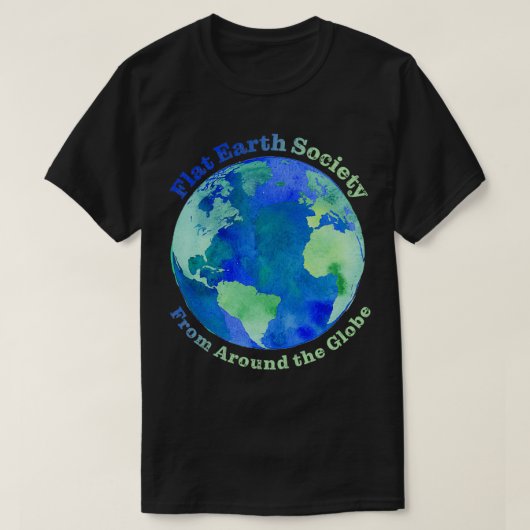 Flat Earth Society Classic TShirt (Design voorkant)