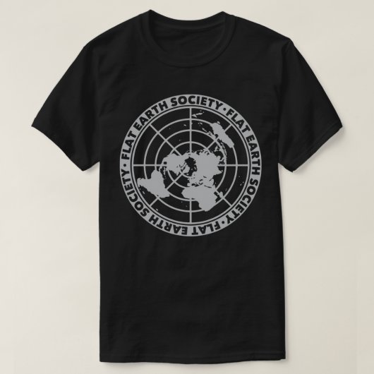 Flat Earth Society Flat Earth Conspiracy Science F T-shirt (Design voorkant)
