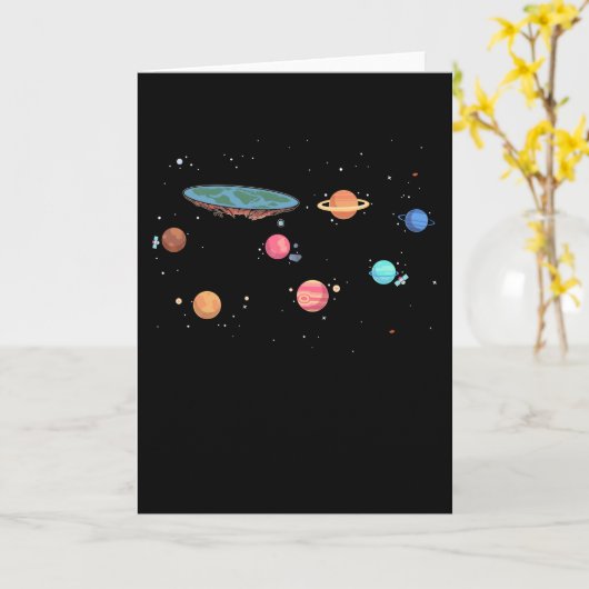 Flat Earth Society Kaart (Gele Bloem)