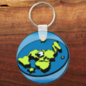 Flat Earth Society keyring Sleutelhanger (Voorkant)