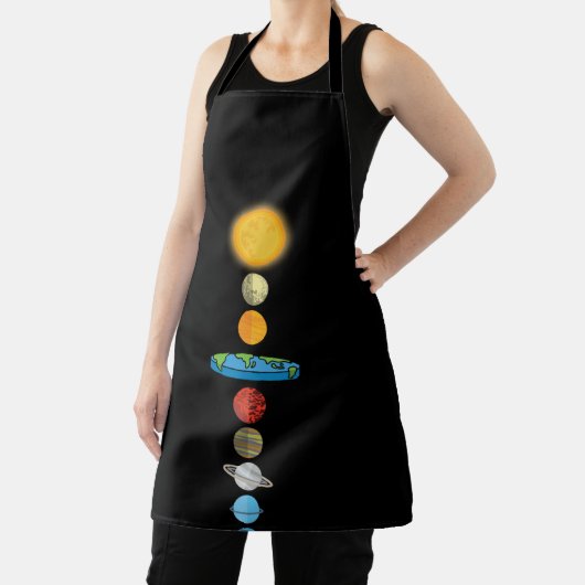 Flat Earth Society Planet Solar System Gift Schort (Insitu)