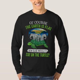Flat Earth Society Schildpadden Dierenbescherming T-shirt