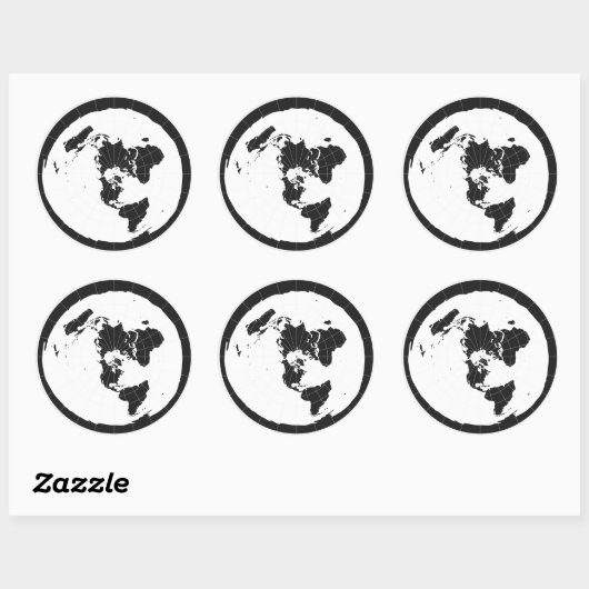 Flat Earth Sticker (Vel)
