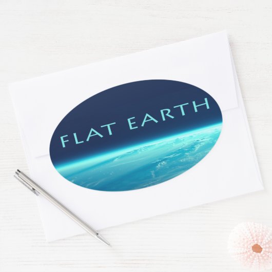 Flat Earth sticker (Envelop)