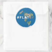 Flat Earth Sticker | #flataf (Tas)