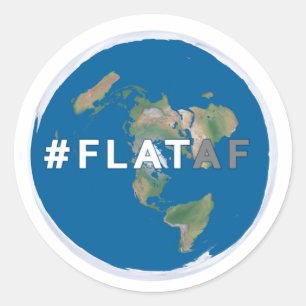 Flat Earth Sticker #flataf
