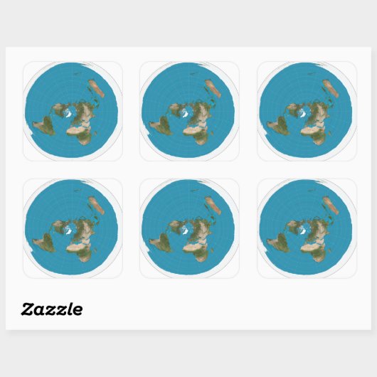 Flat Earth Sticker zeehond (Vel)