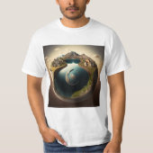 Flat Earth T-Shirt (Voorkant)