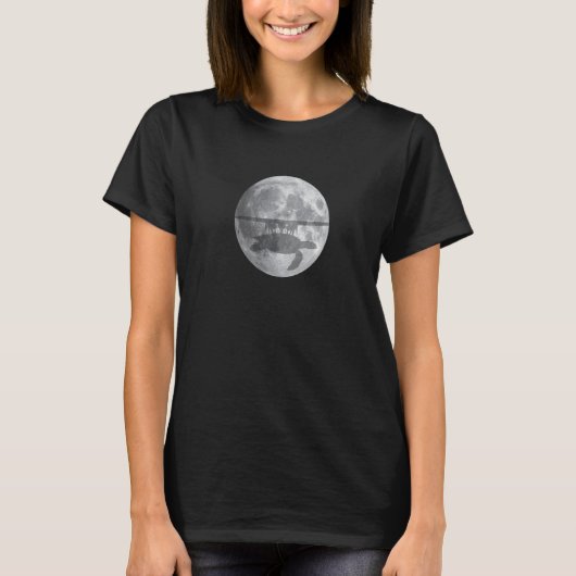 Flat Earth Theory Elephant Turtle T-shirt (Voorkant)