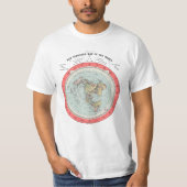 Flat Earth Theory World Map - Funny Conspiracy The T-shirt (Voorkant)