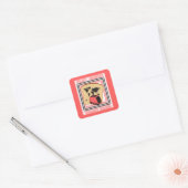 Flat Earth Toast Club Vierkante Sticker (Envelop)