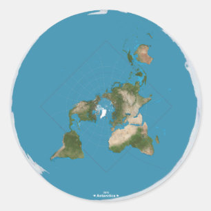 Flat Earth Today Button Ronde Sticker