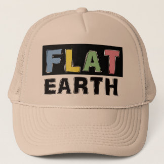 Flat Earth Trucker-Pet met kleur Trucker Pet