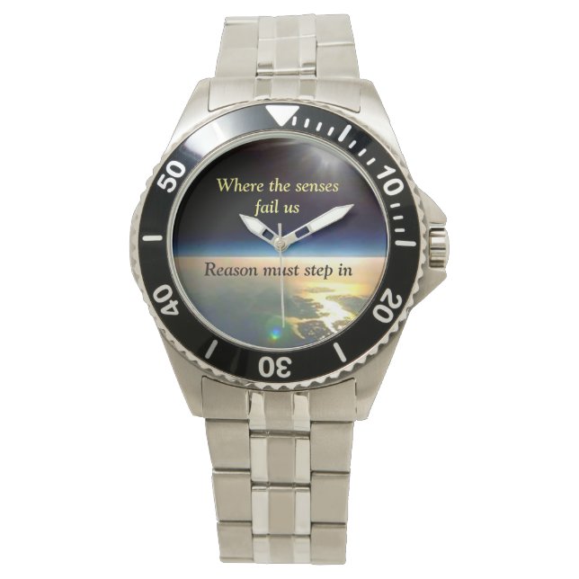 Flat Earth Watch Horloge (Voorkant)
