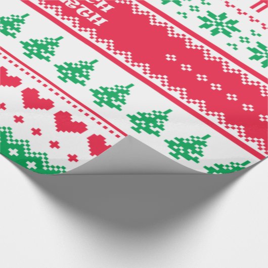 FLAT EARTH XMAS-kaarten voor ONDERZOEK Cadeaupapier (Hoek)