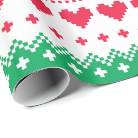 FLAT EARTH XMAS-kaarten voor ONDERZOEK Cadeaupapier (Rol Hoek)