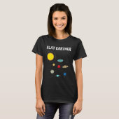 Flat Earther Flat Earth Map Conspiracy  1 T-shirt (Voorkant volledig)