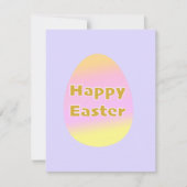 Flat Easter Card Notitiekaartje (Voorkant)