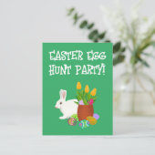 Flat Easter Egg Hunt uitnodiging (Staand voorkant)