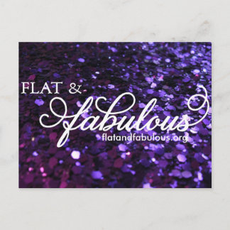 Flat- en Fabulous-briefkaart Briefkaart