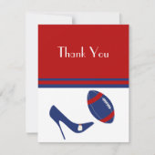 Flat Football Theme Dank u kaart (Voorkant)