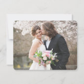 FLAT FOTO DANK U Notecard Notitiekaartje (Achterkant)