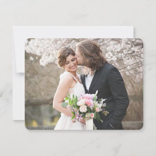 FLAT FOTO DANK U Notecard Notitiekaartje (Achterkant)