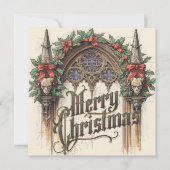 flat gothic christmas card kaart (Voorkant)