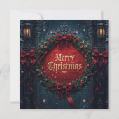 flat gothic christmas card kaart (Voorkant)