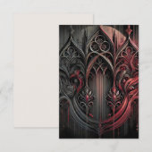 Flat Gothic dank u kaart (Voorkant / Achterkant)