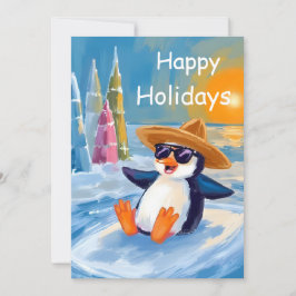 Flat Greeting Card "Happy Holidays" Kaart