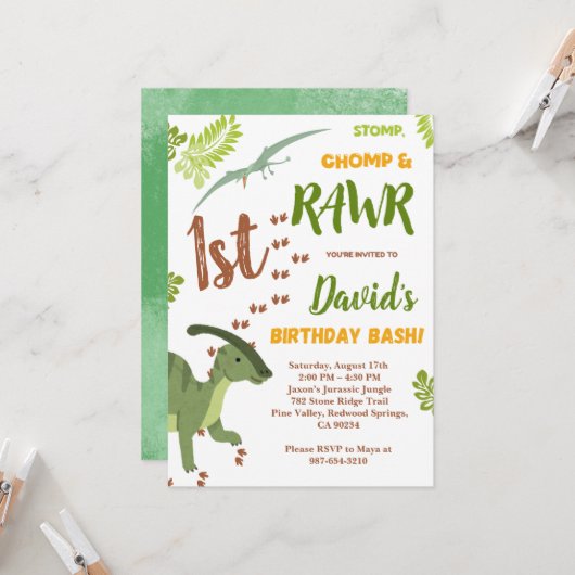 Flat Greeting Card Kaart (Voorkant / Achterkant in situ)