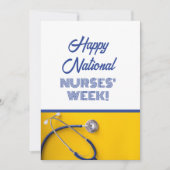 Flat Happy National Nurses Week Appreciard Feestdagenkaart (Voorkant)